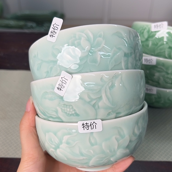 龙泉云间青瓷小米茶器