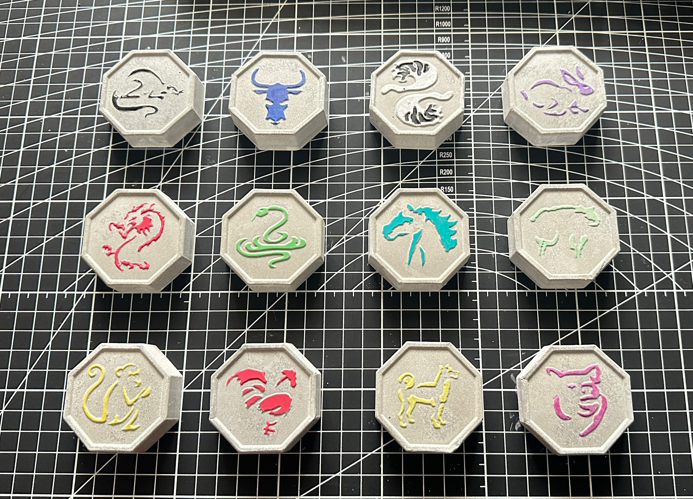 圣主十二生肖符石头版