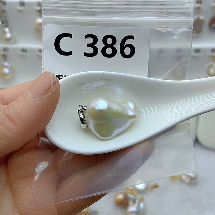 淡水珍珠颈饰银S925镶嵌