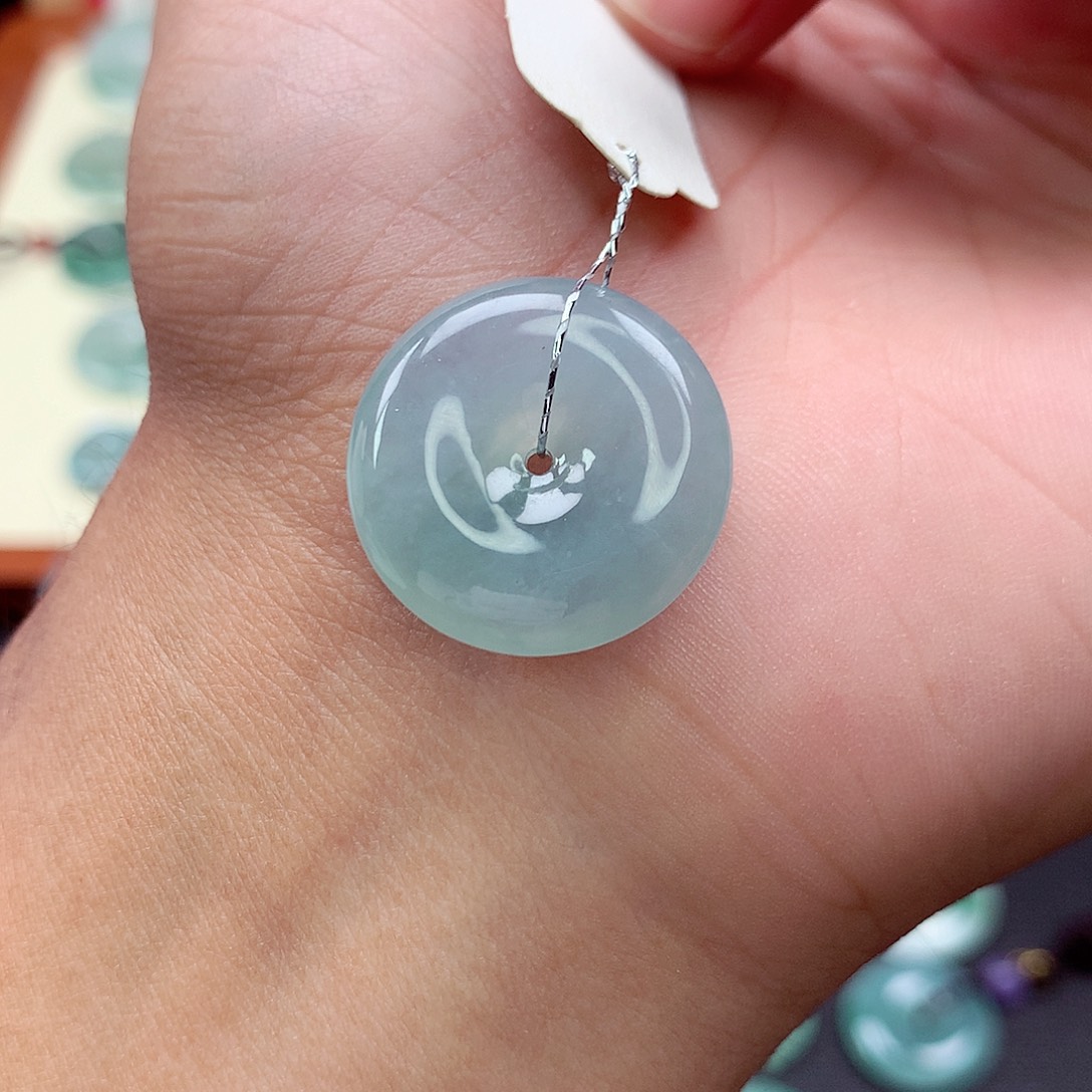 翡翠未镶嵌颈饰16 尺寸27.1-6.1