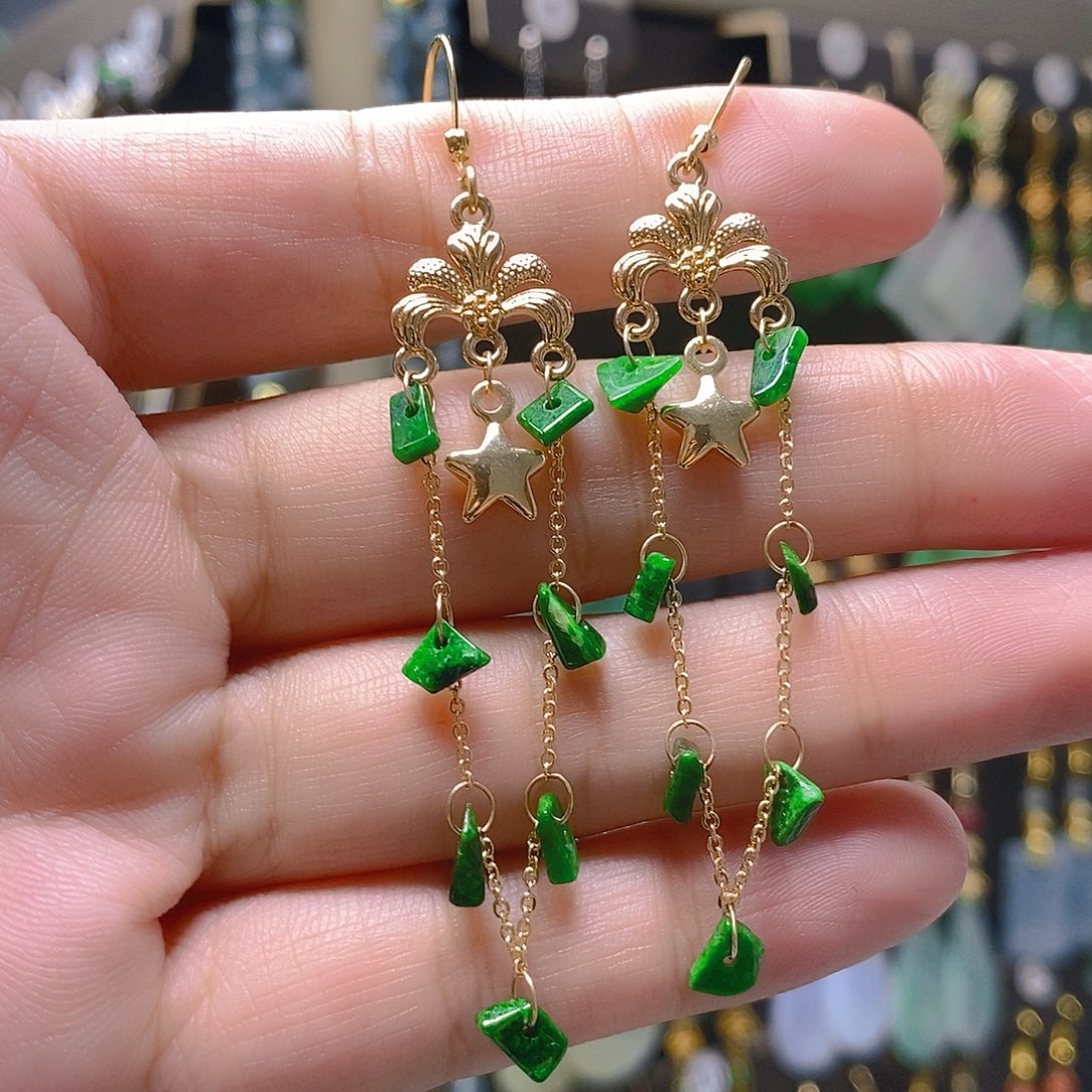 未镶嵌翡翠耳饰翡翠