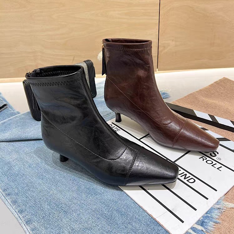 诗涵家 低跟时尚短靴25161