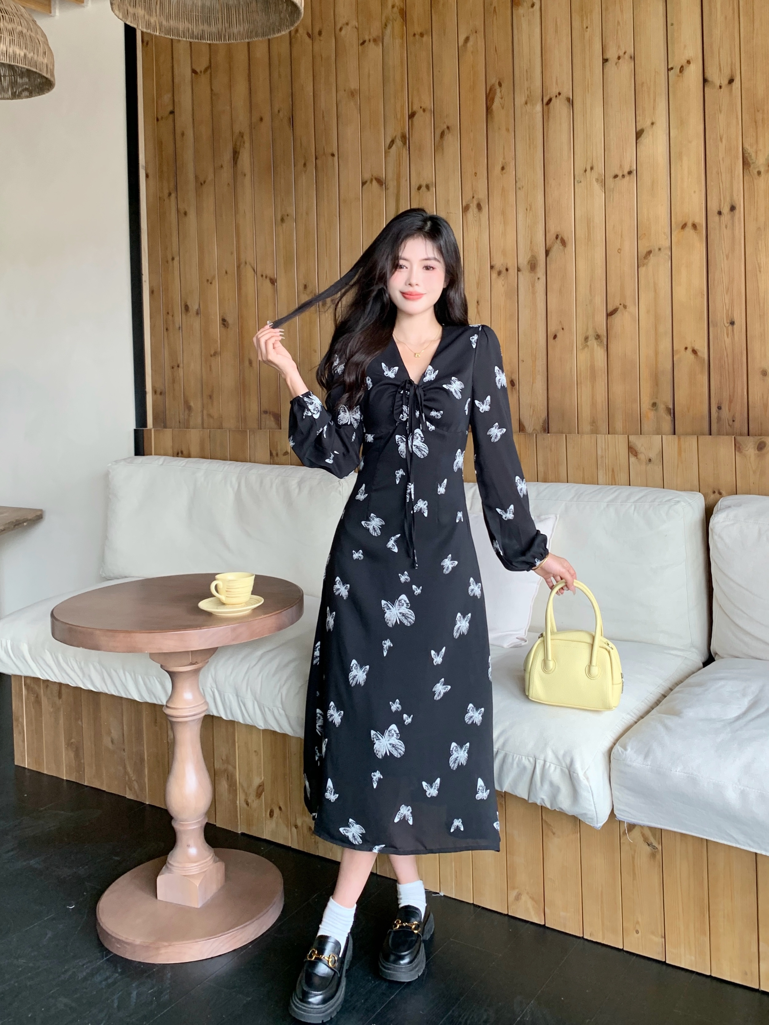 韩式碎花连衣裙（9-59）（默认微瑕只去不返）