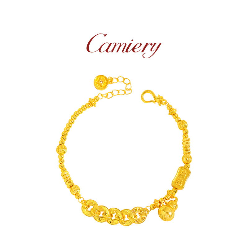 CAMIERY/卡美瑞 新中式碎碎冰五帝钱葫芦手链