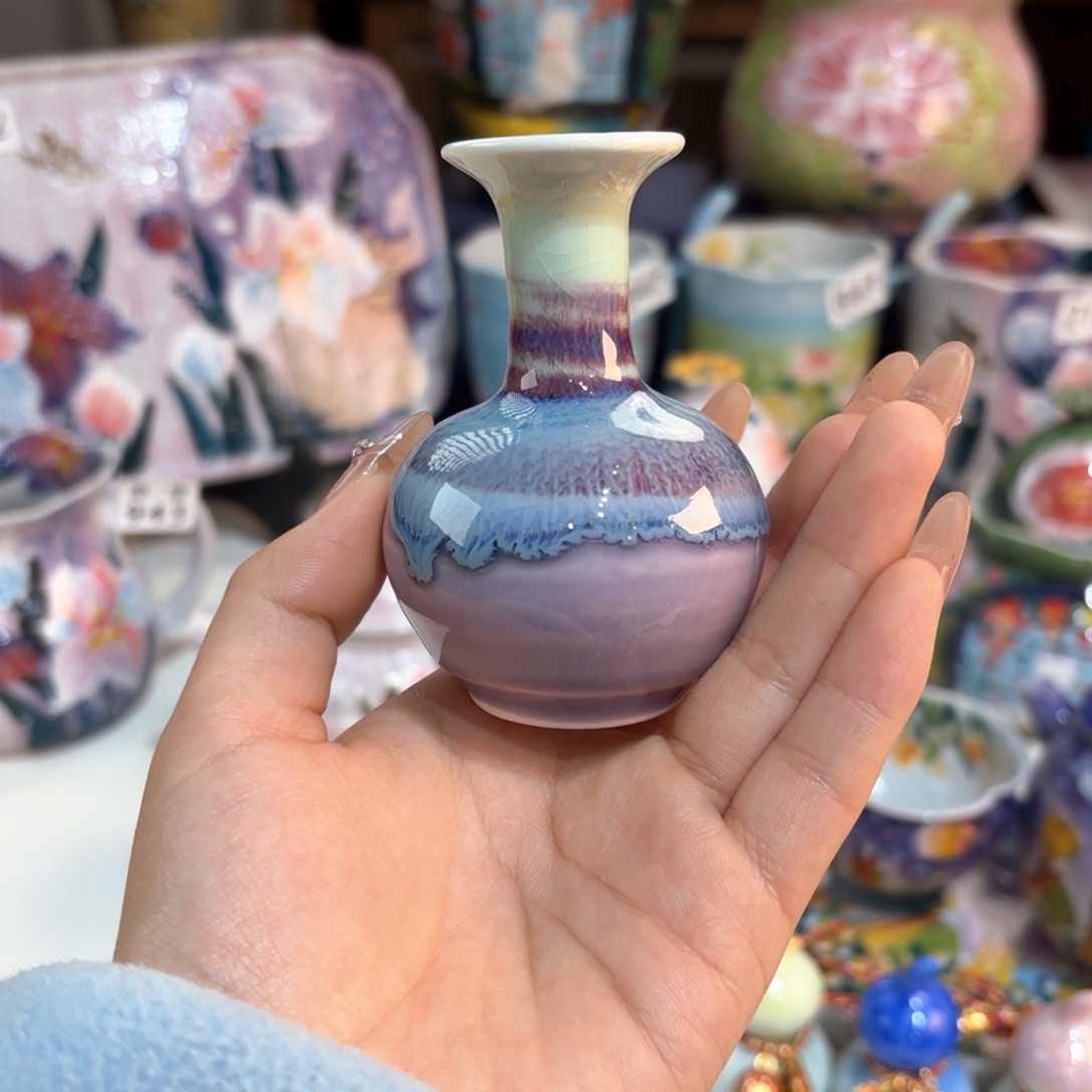 景德镇手绘高温釉下彩陶瓷茶具