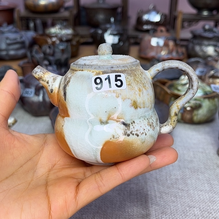 裸柴烧陶瓷手工茶器