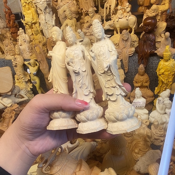 黄杨木黄杨木瑕疵三圣