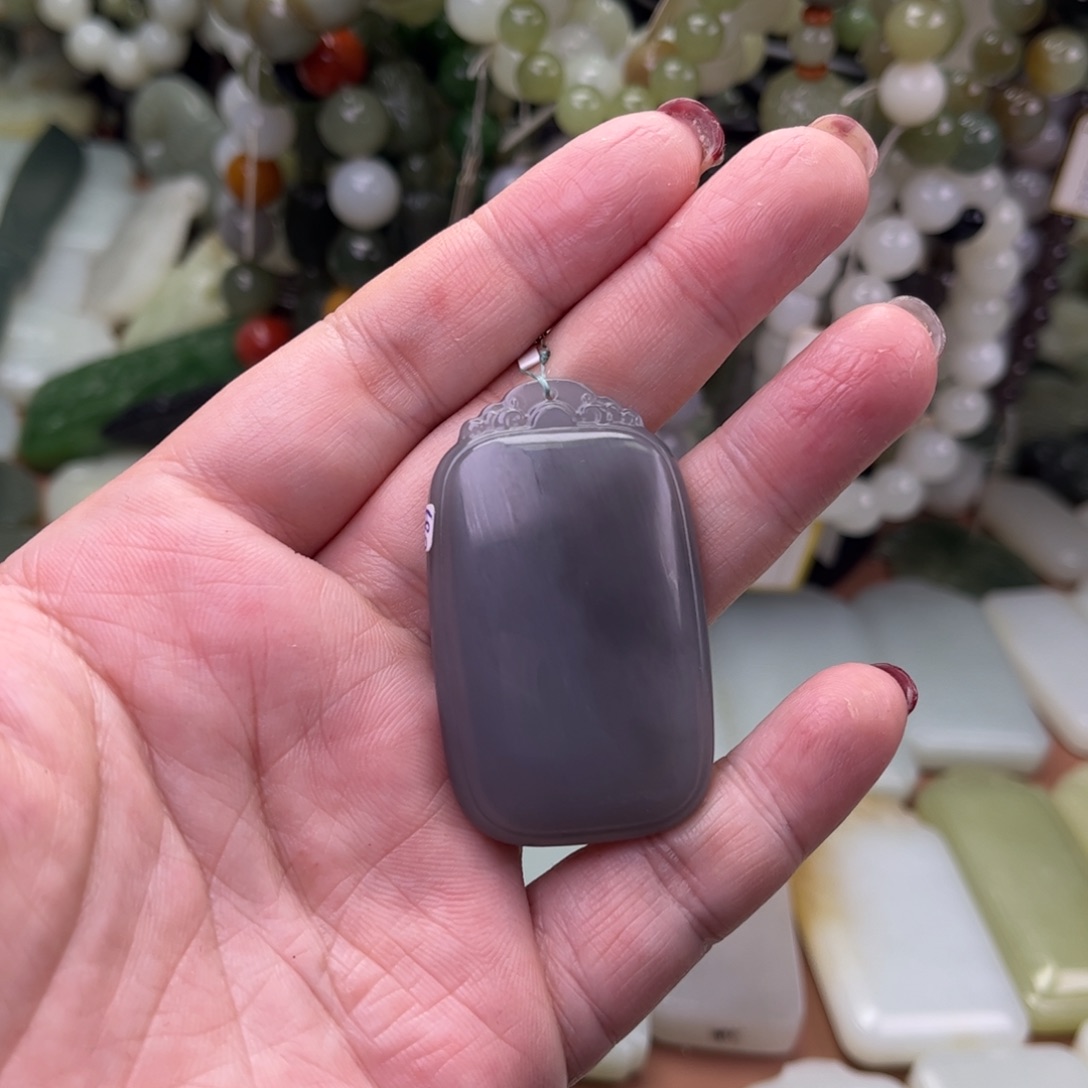 和田玉未镶嵌吊坠(不含链)