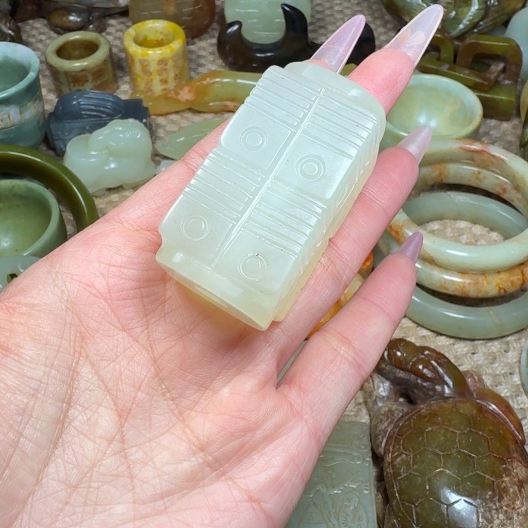 白玉菩提吊坠挂件