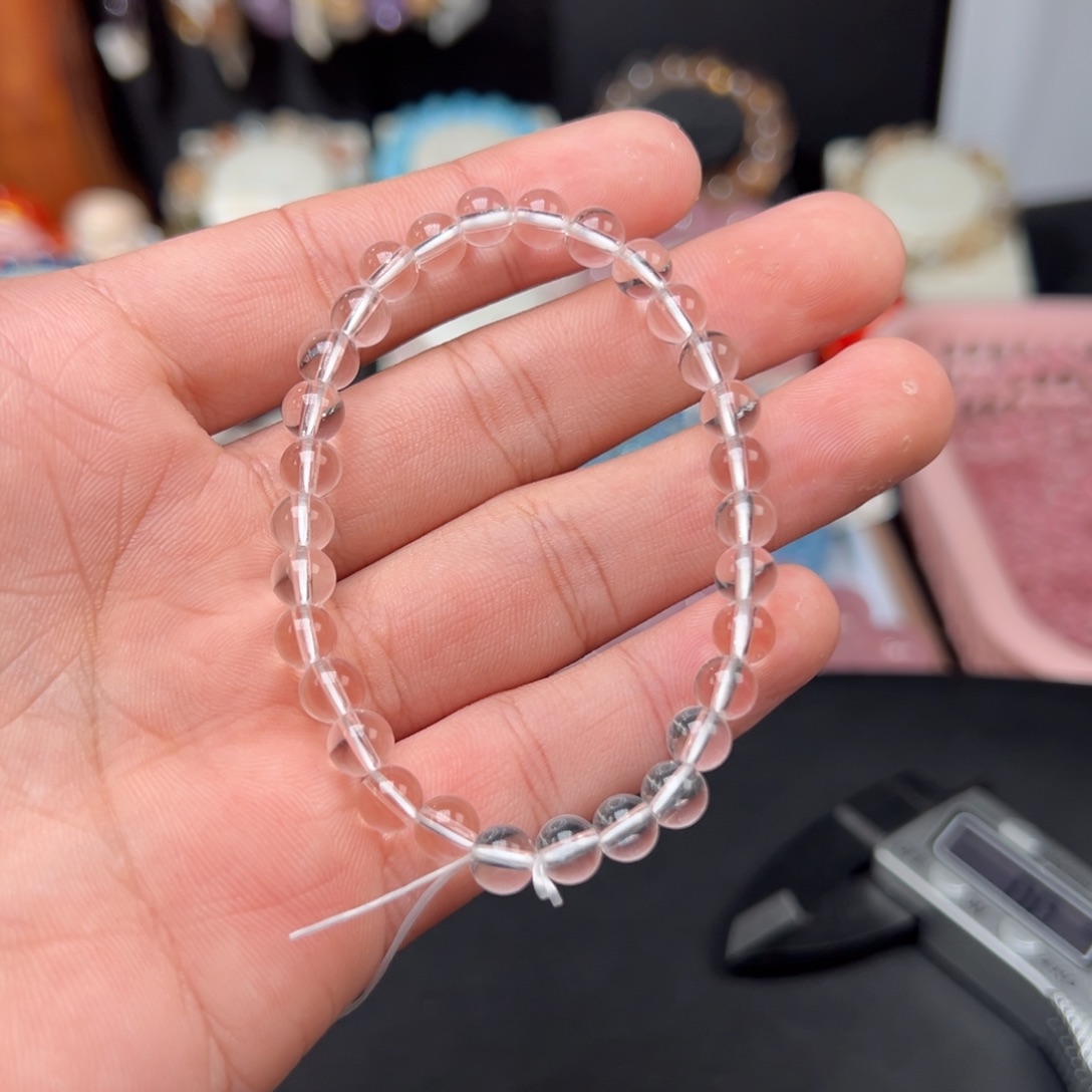 水晶手链未镶嵌莳*10。6.4mi