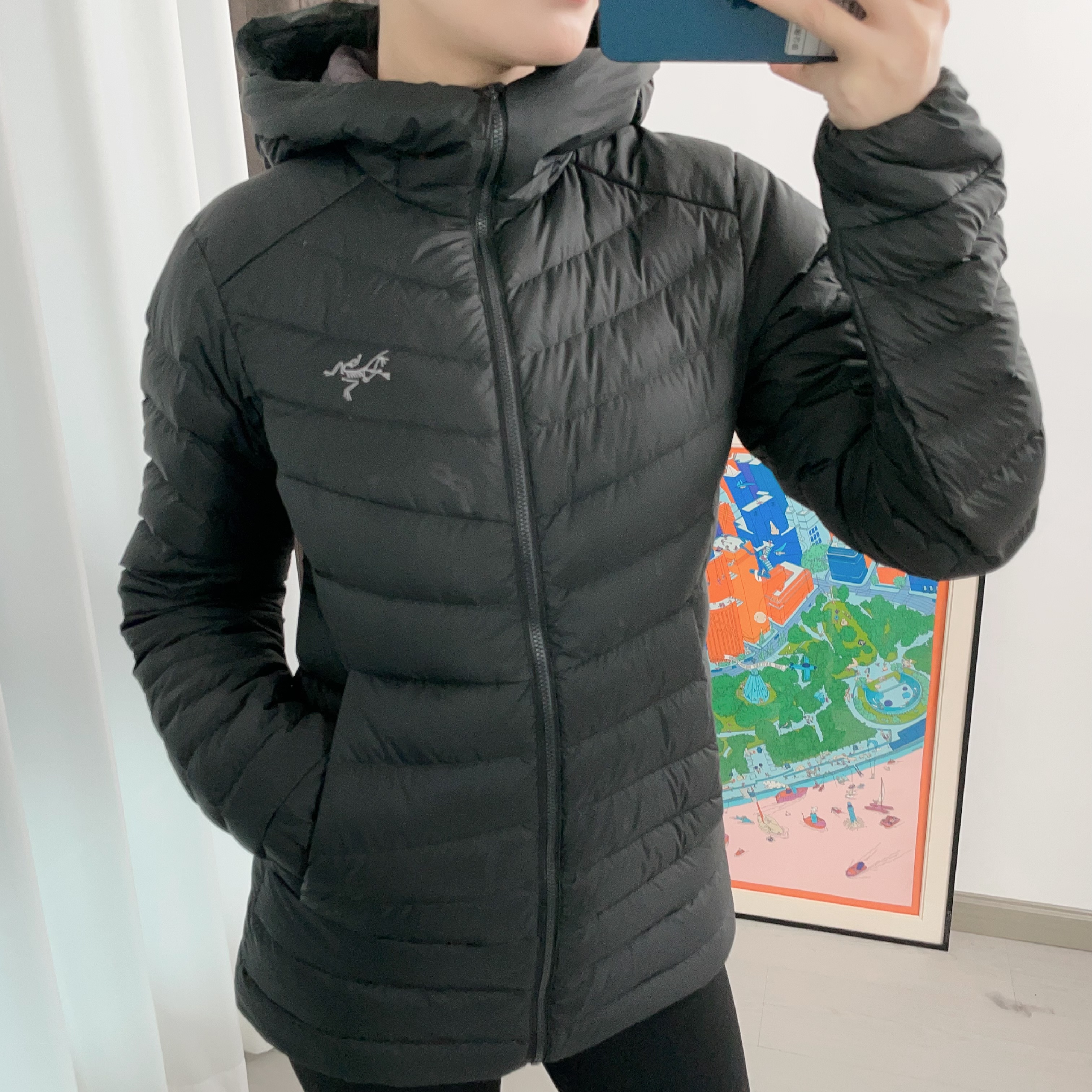 95新 ARC'TERYX/始祖鸟 轻薄羽绒服0码/251015ZMTTL01
