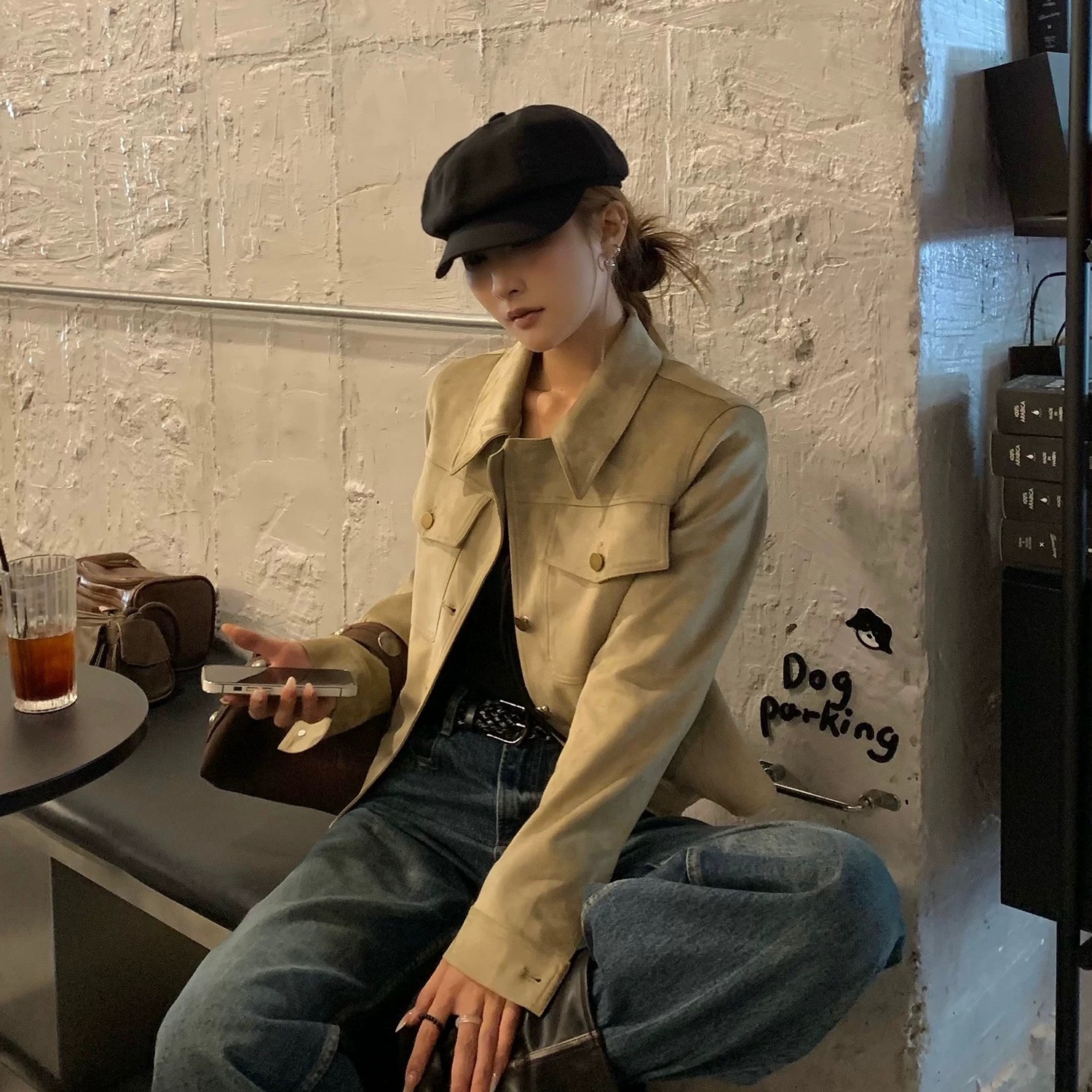 辣妹卡其翻领工装夹克风衣（颜色款式以直播间为准）