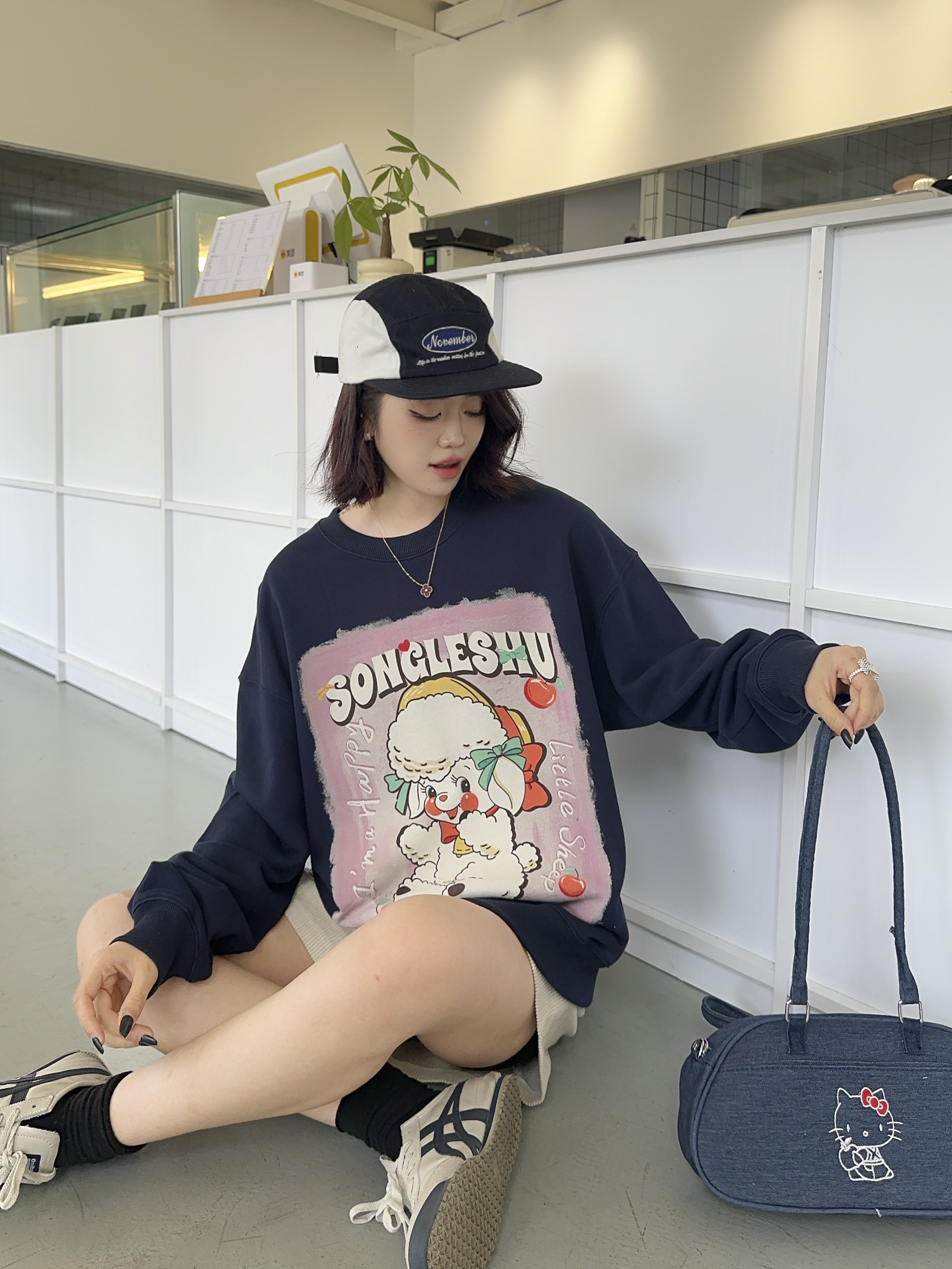 松乐鼠2025爆款百搭慵懒卫衣