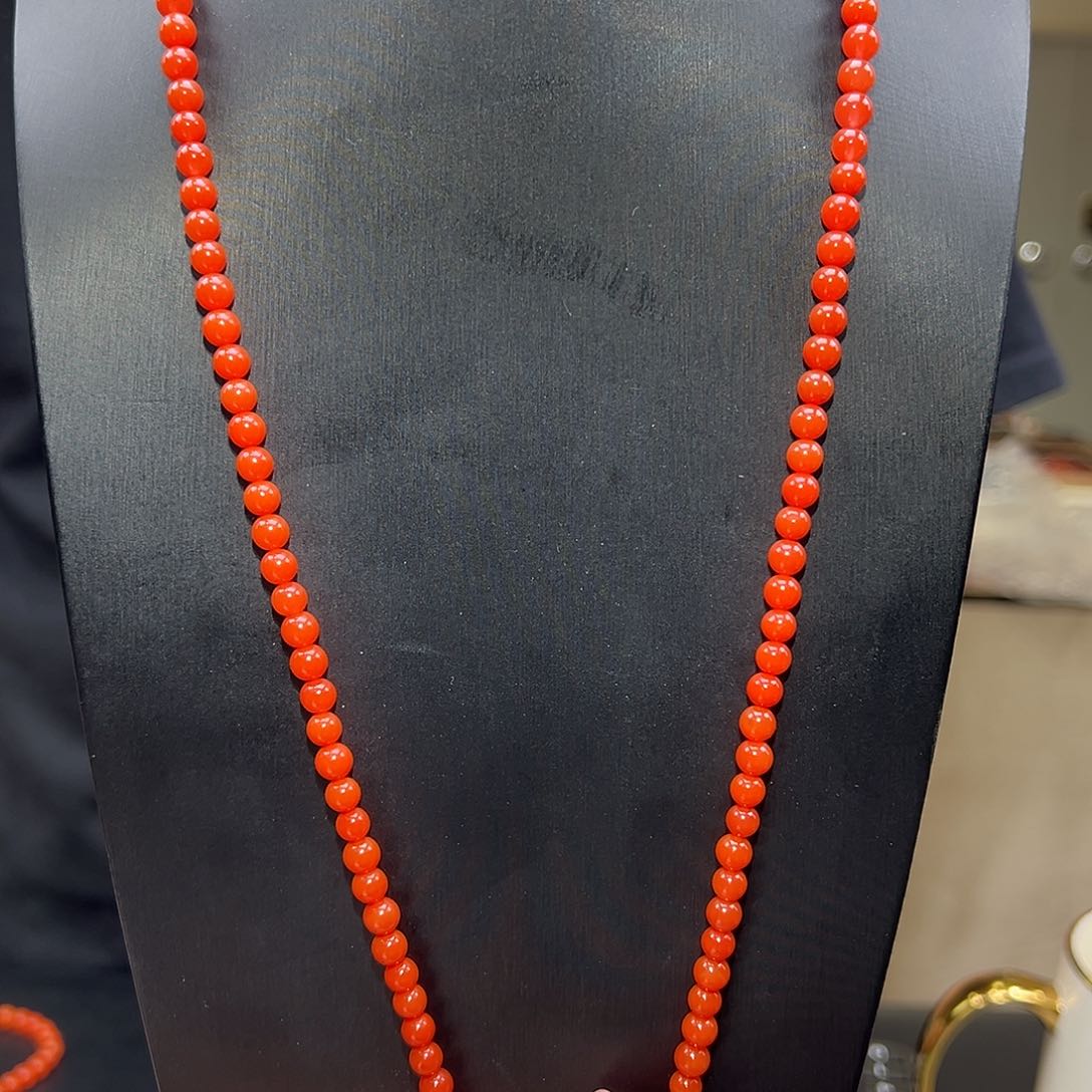 南红玛瑙手链未镶嵌5mm/yz01248