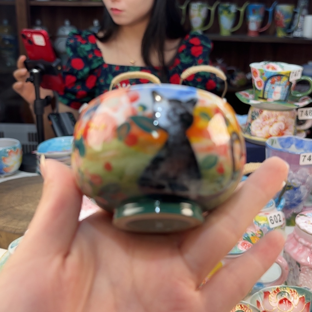 景德镇手绘高温釉下彩陶瓷茶具