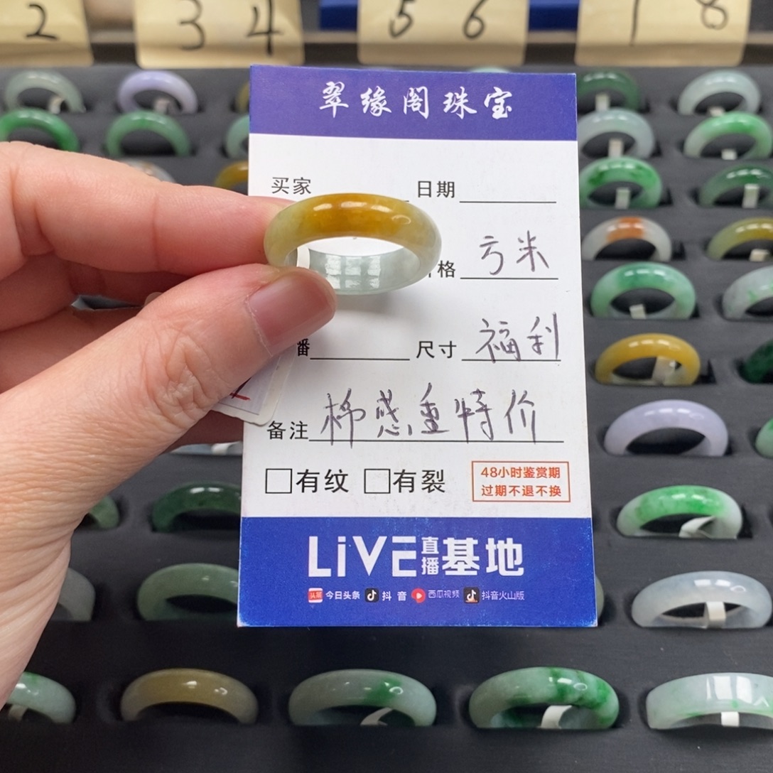 翡翠未镶嵌戒指A货22