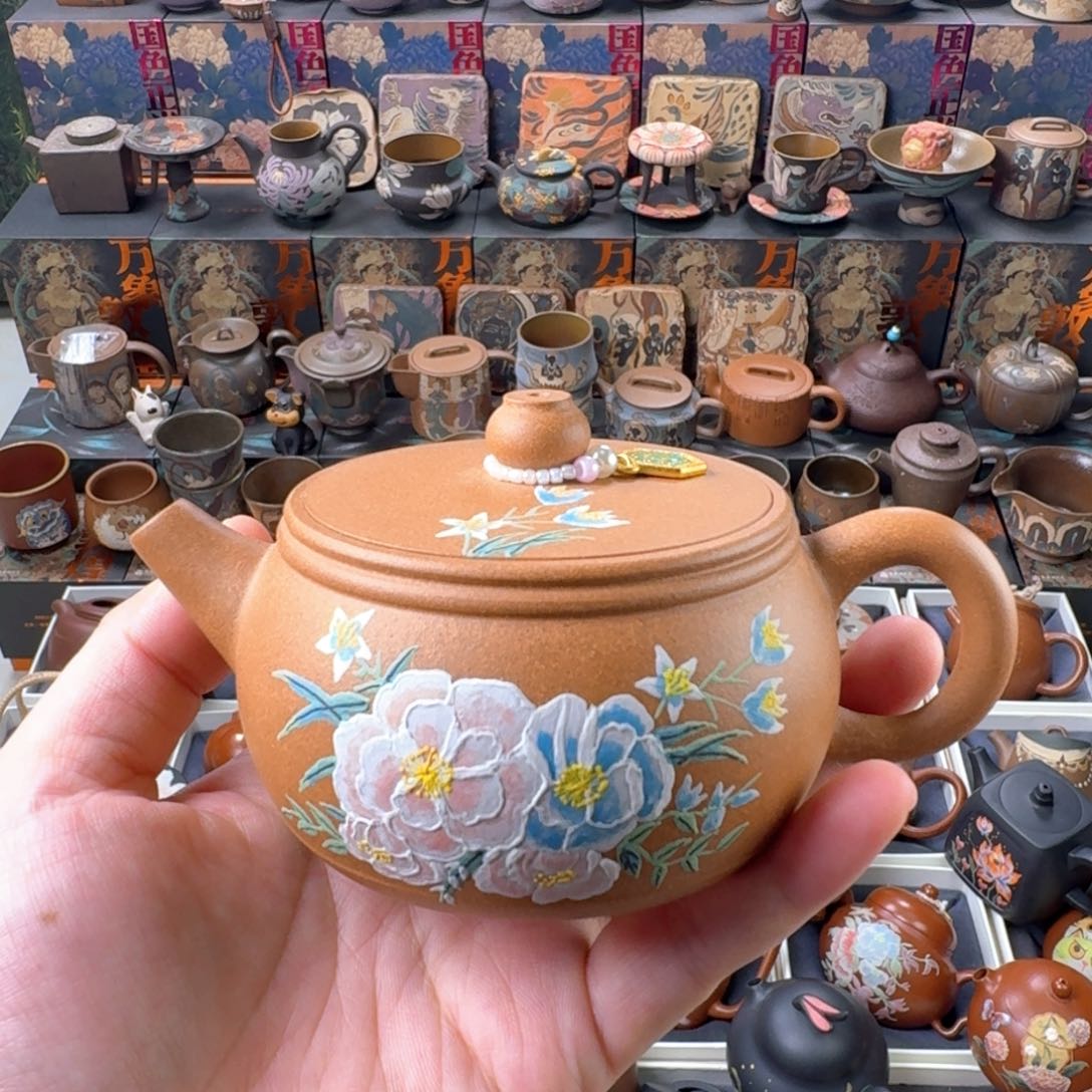 茶壶紫砂200ml原矿精工半手