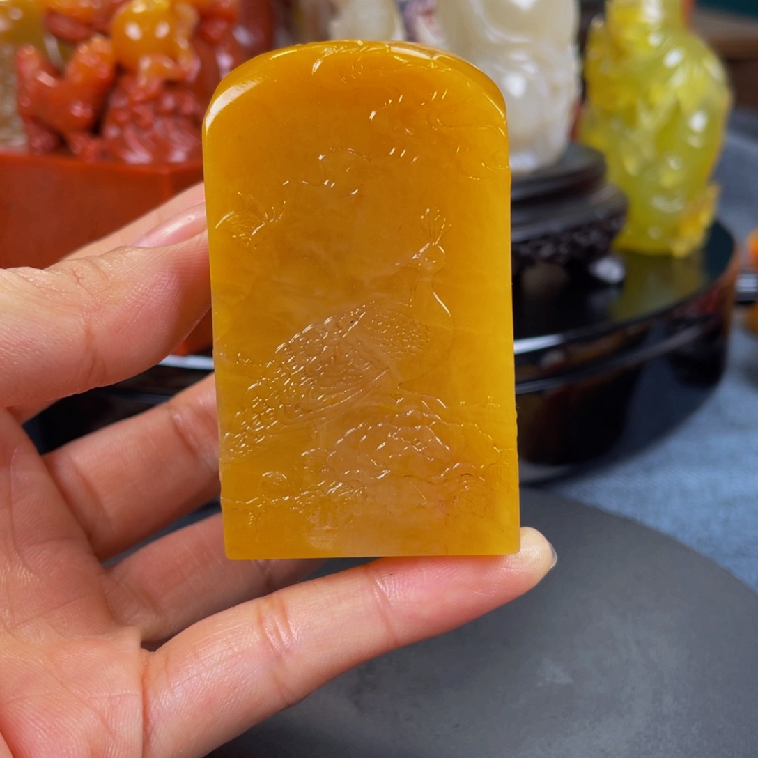 寿山石印石瞳寿山石雕刻