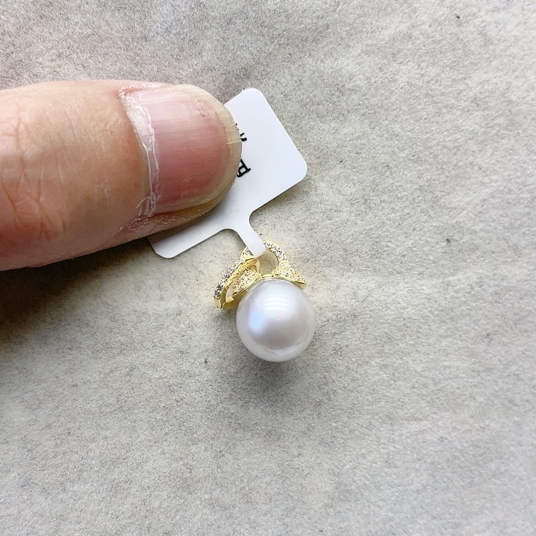 海水珍珠颈饰银S925镶嵌