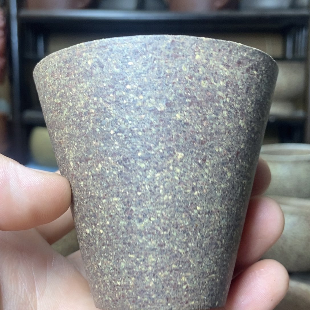 茶杯紫砂16目半手工主人杯100毫升