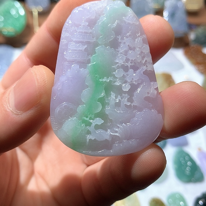 翡翠颈饰未镶嵌这****～挂件