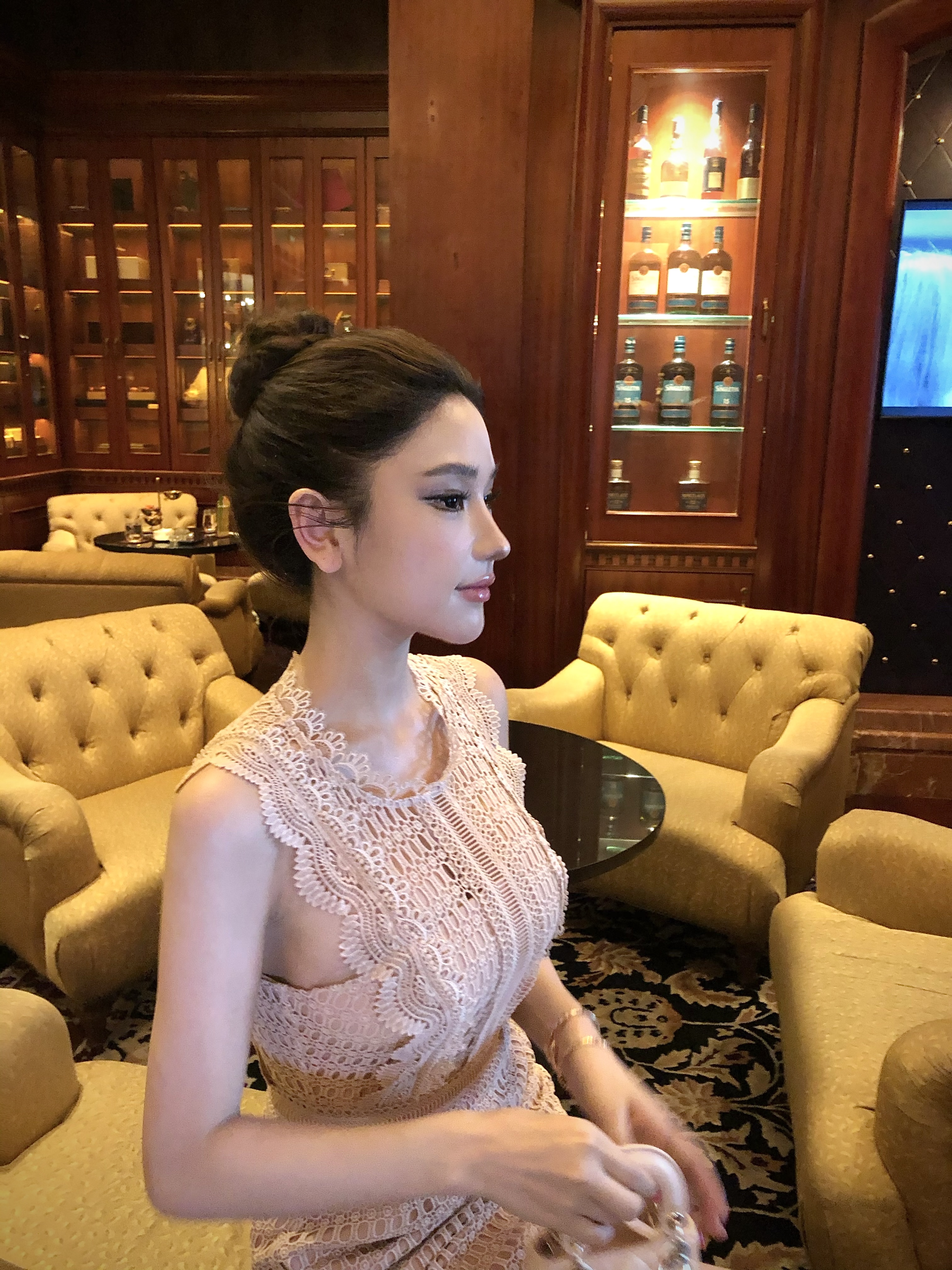WW定制「天使密语」蕾丝气质时尚百搭夏季镂空显瘦小众设计感连衣裙
