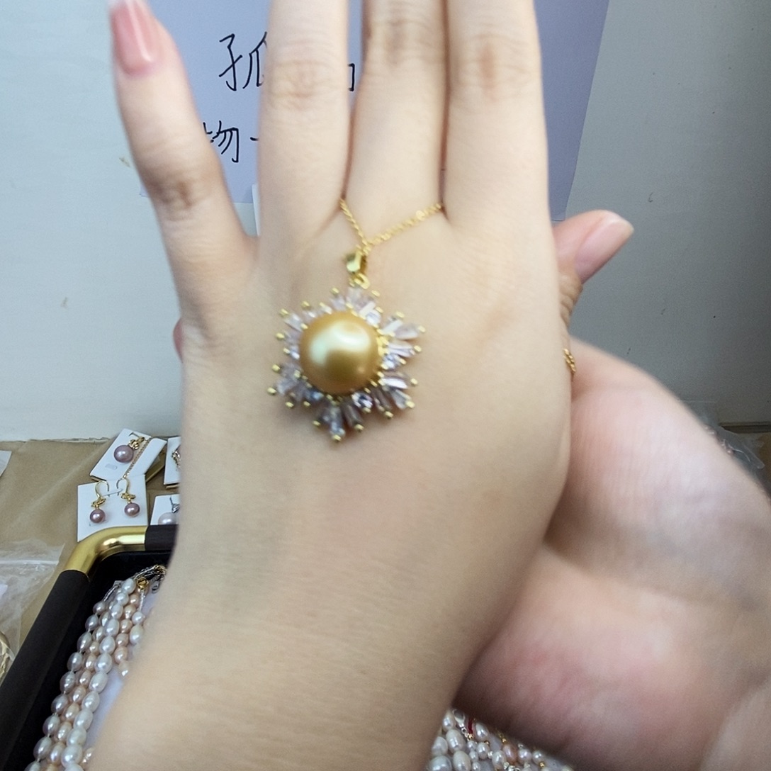 合金淡水珍珠颈饰