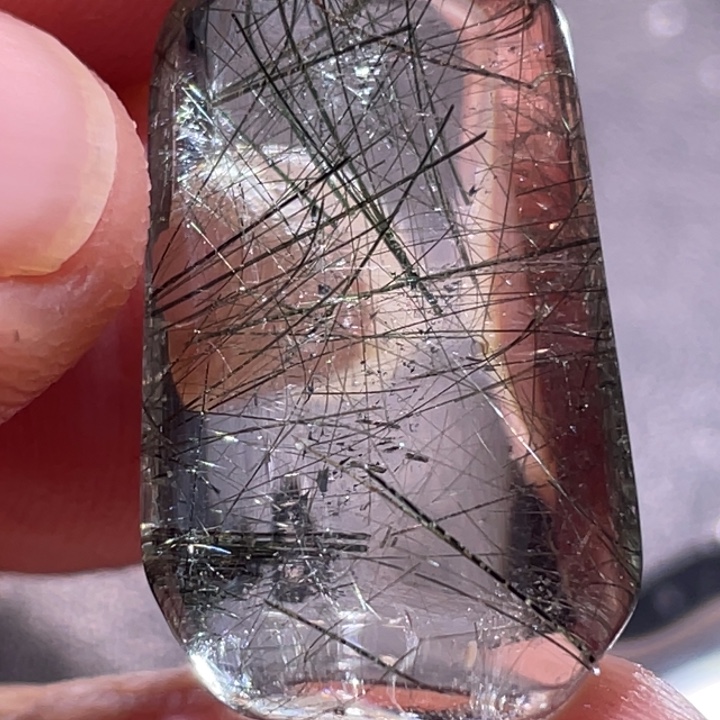 楼***旧颈饰发晶未镶嵌钛