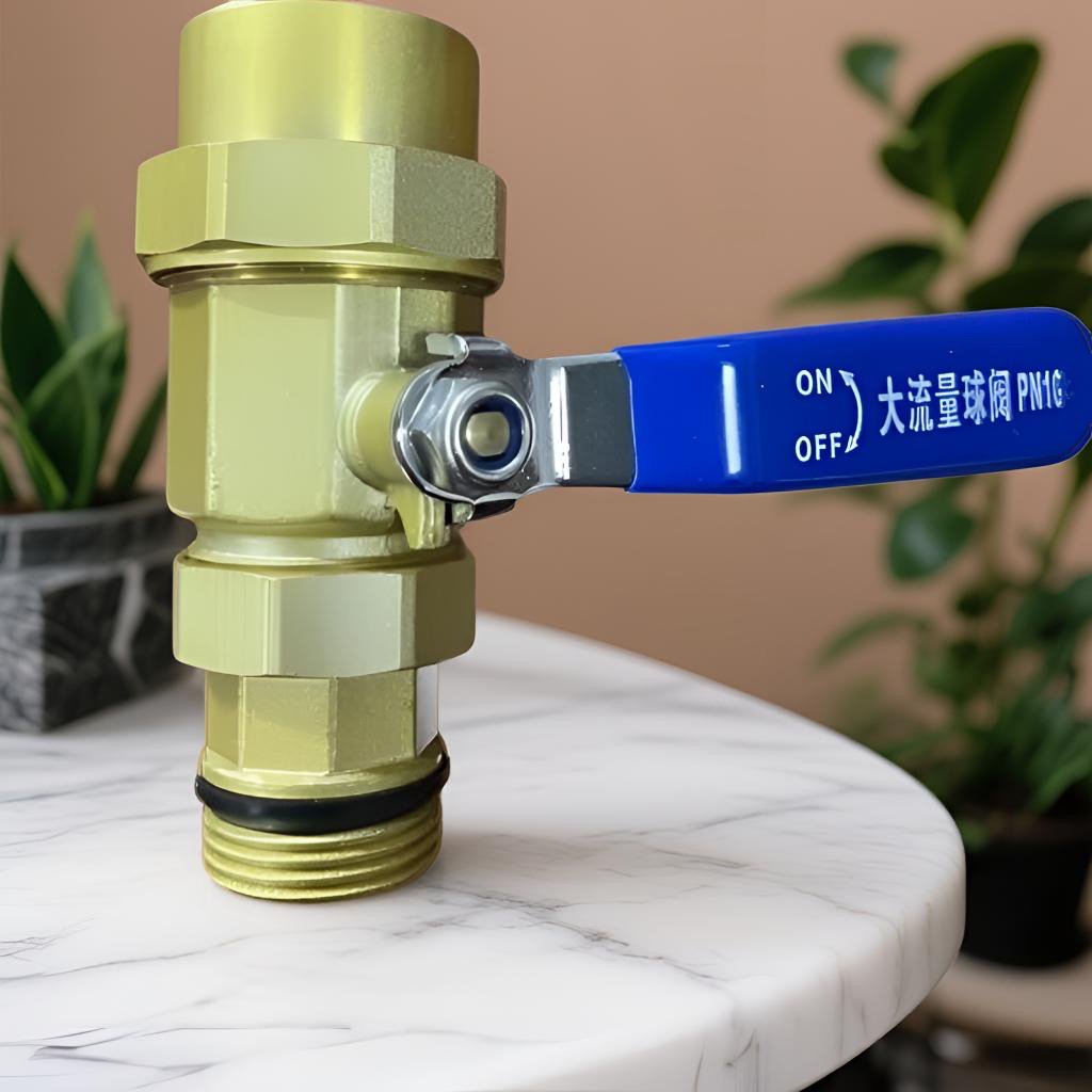 明浩铜大流量防爆双活接球阀回水阀
