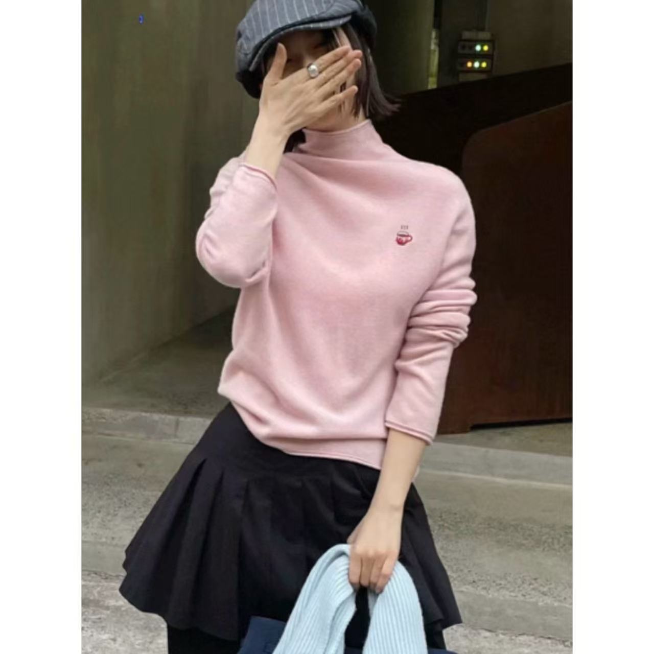 百搭软糯高龄针织衫女2025冬-M3829