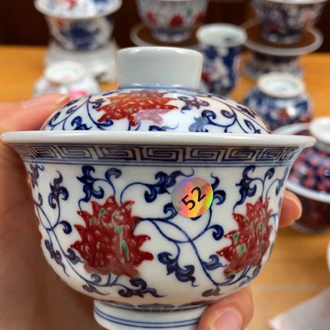 手绘现代茶具非古董