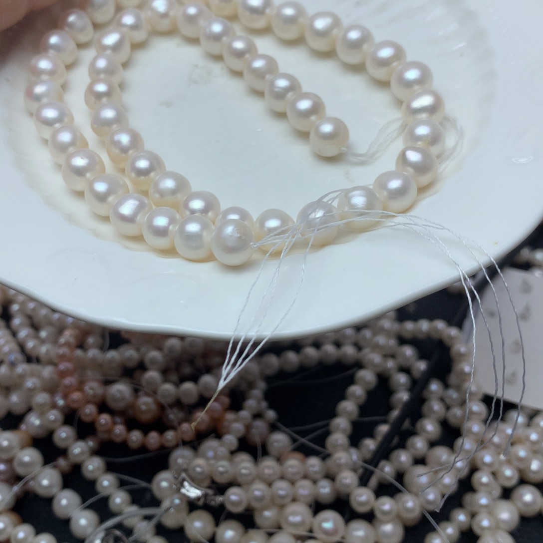 淡水珍珠8-9未镶嵌x56项链