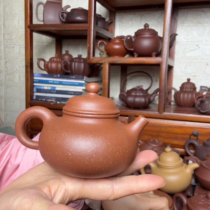 紫砂茶壶容天200cc精工半手工