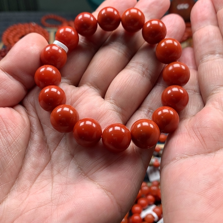 南红玛瑙手链未镶嵌