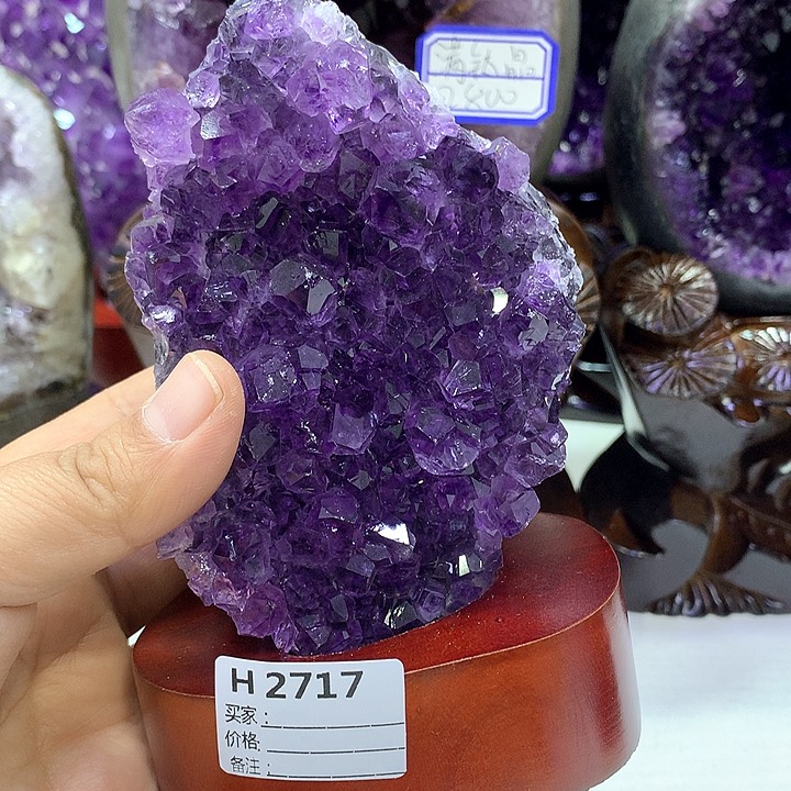 紫晶摆件未镶嵌摆件2717