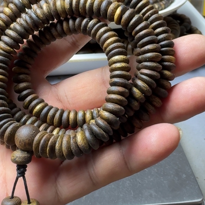 沉香手串鼎**贵张勺子手串26克