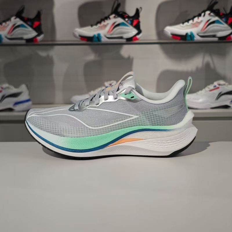 李宁赤兔7 PRO女子时尚轻盈回弹支撑稳定竞速训练跑鞋ARPV032