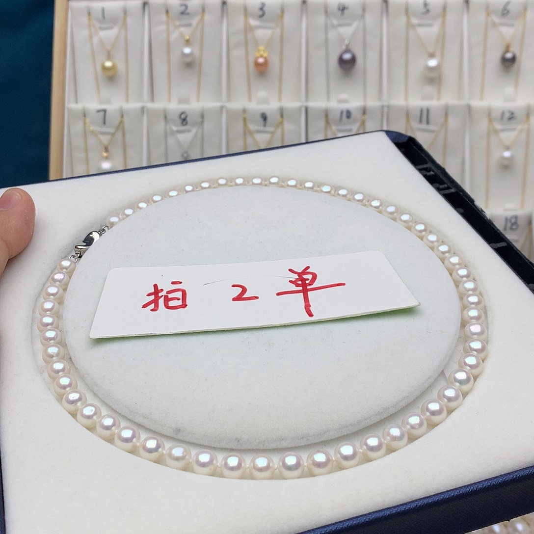 淡水珍珠银S925镶嵌颈饰