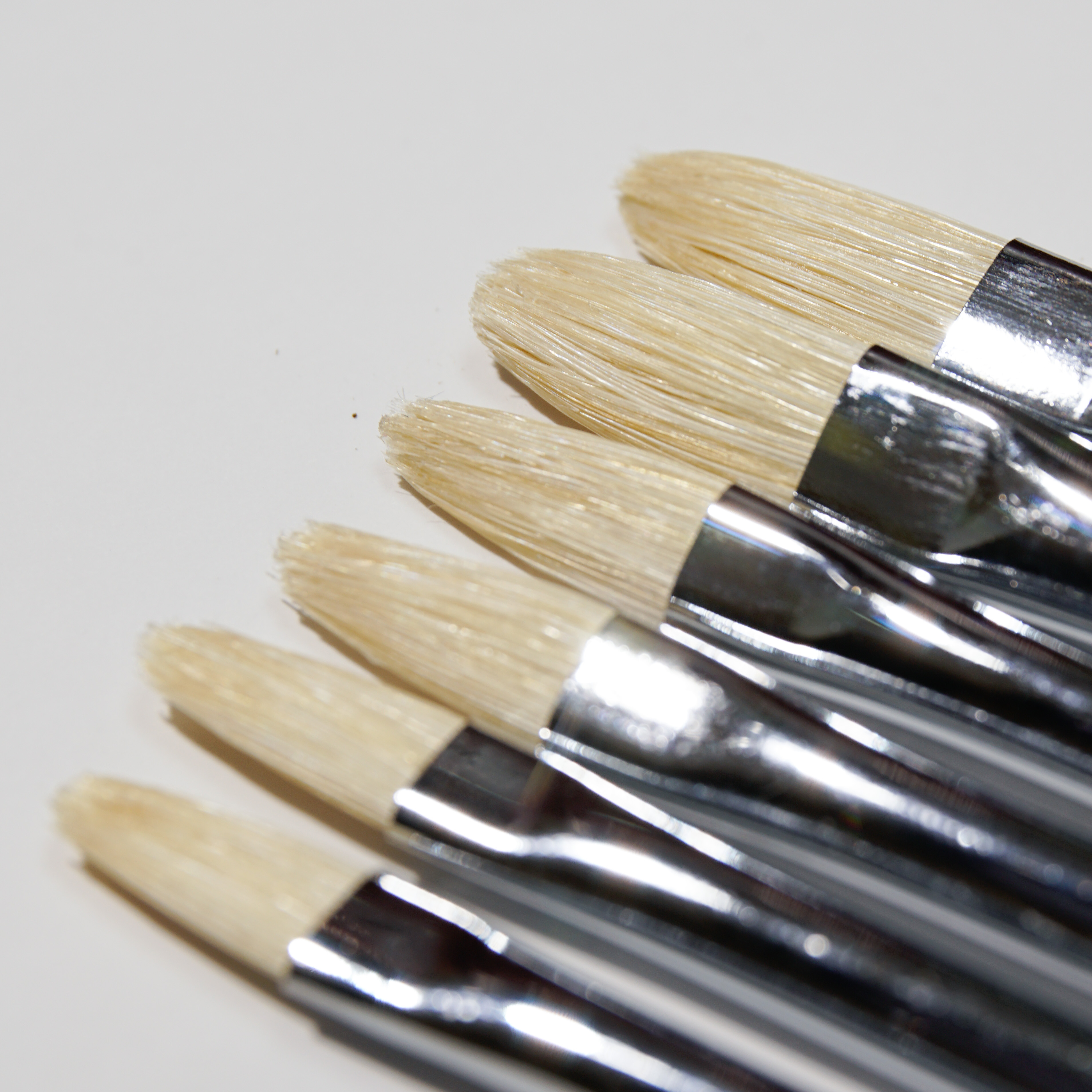 【奕青猪鬃油画笔】鸭舌峰