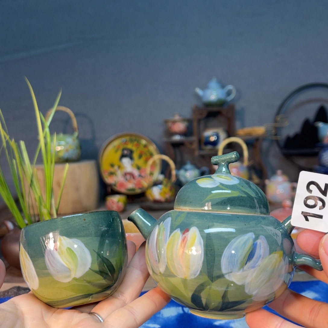 杯素浅陶瓷手工手绘