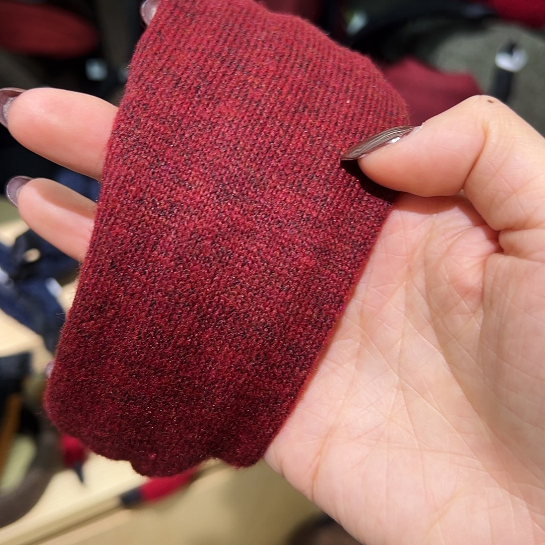 皮质非金属红色渐变发箍