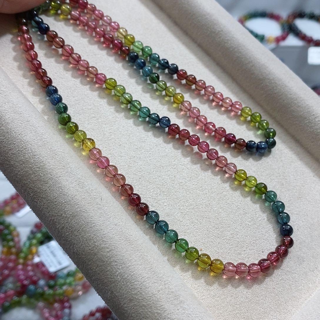 碧玺手链未镶嵌多样性发一条