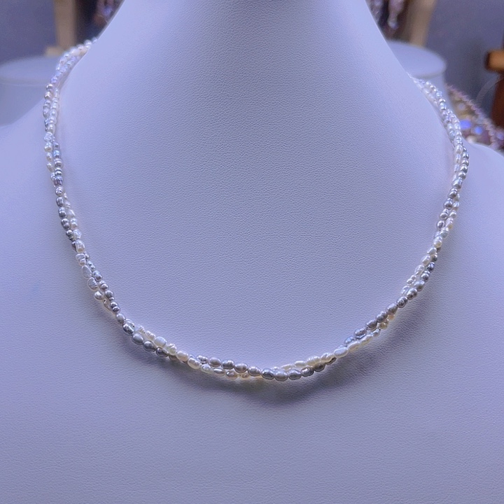 淡水珍珠颈饰合金