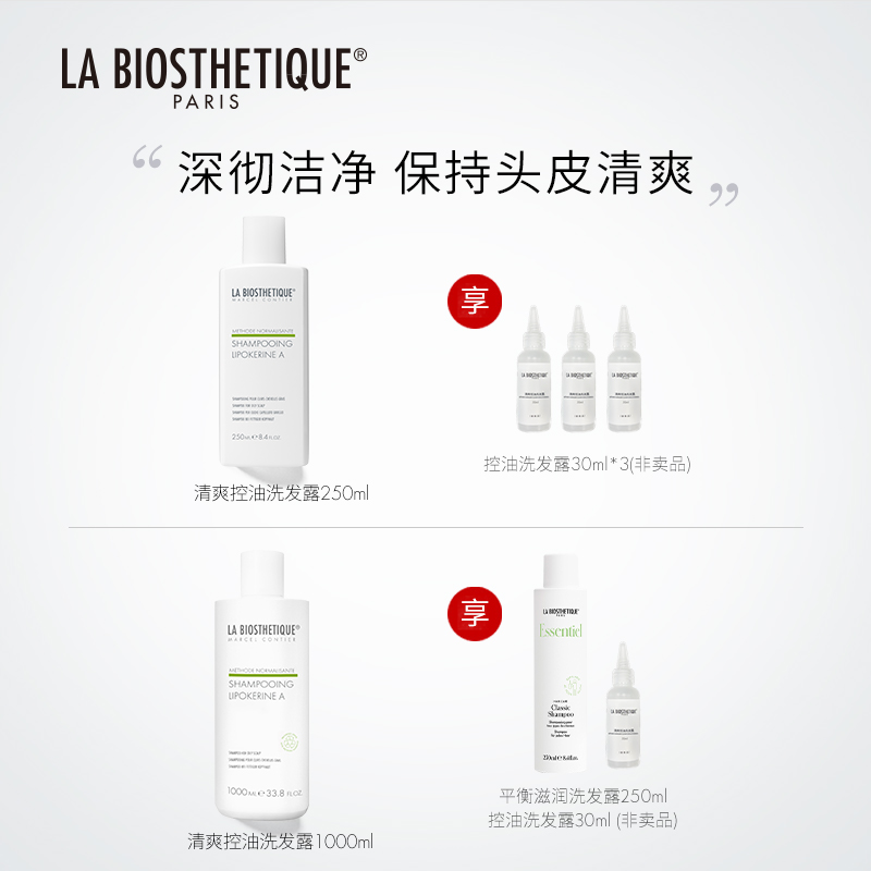 法国贝伊丝清爽控油洗发露控油清洁头皮SPA护理贵妇控油洗发水