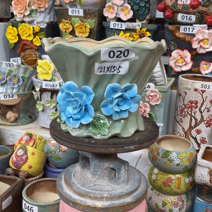 紫砂花盆粗陶材质多肉花盆