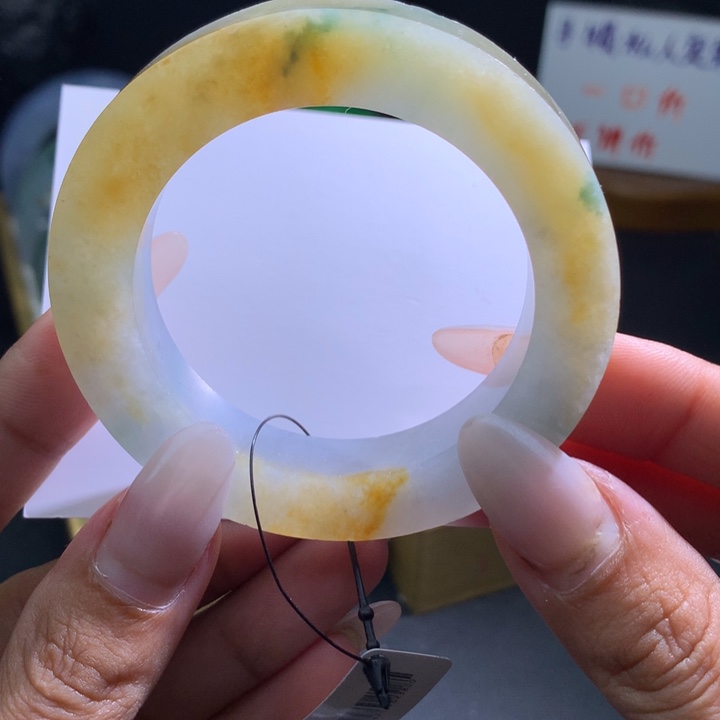 定制翡翠未镶嵌梵高的向日葵50-53圈