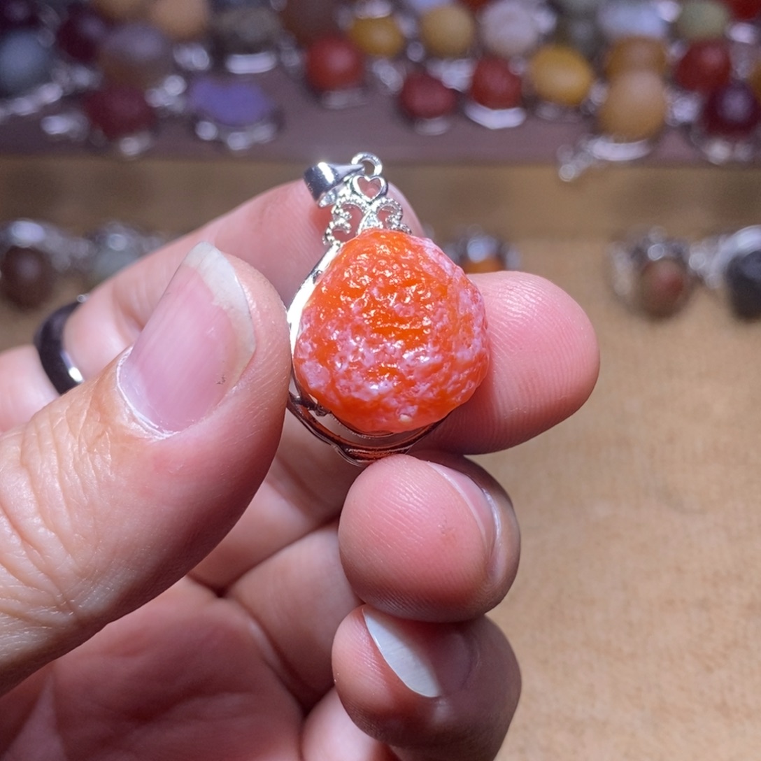 D***y玛瑙/玉髓合金戒指