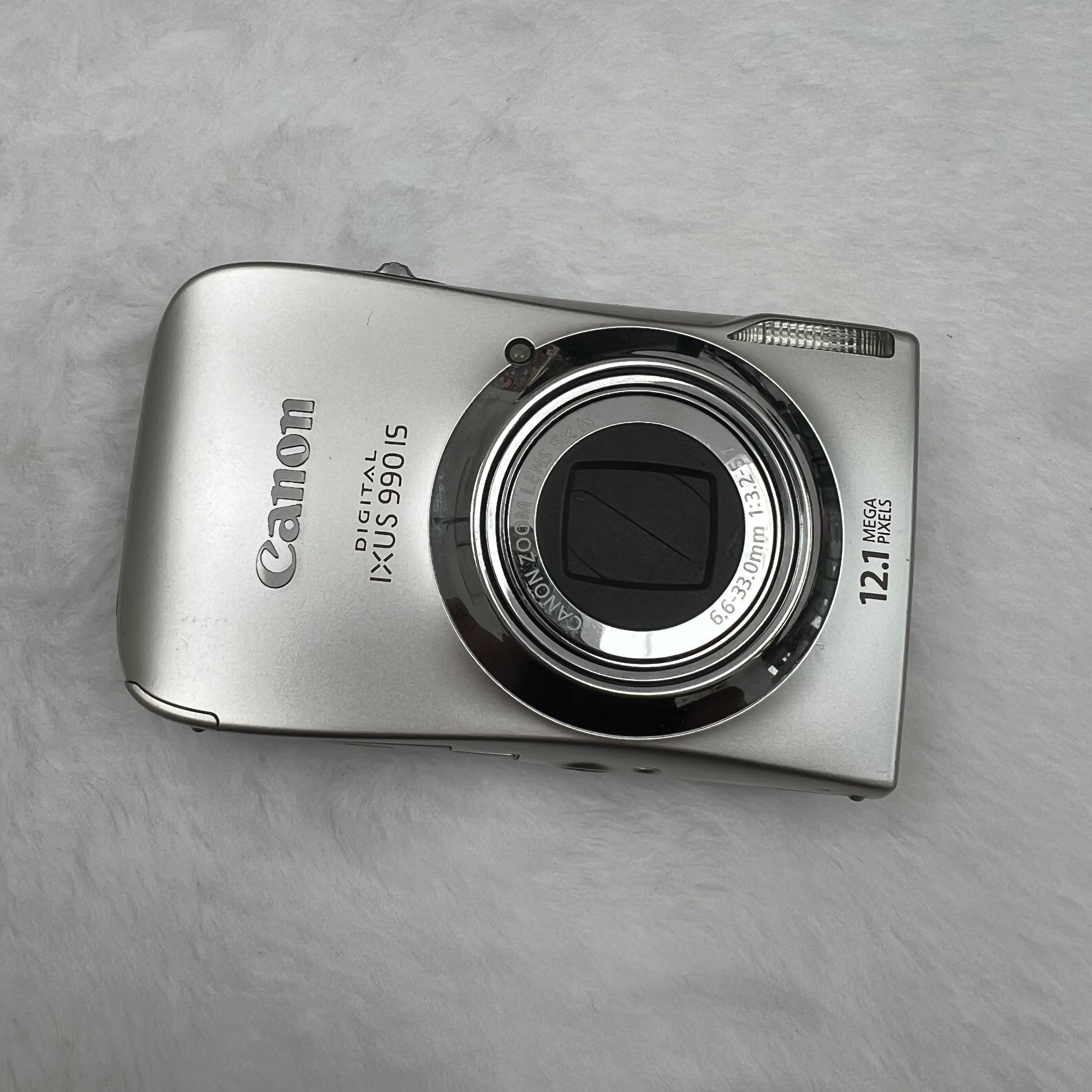 9新 Canon/佳能 ixus990银色1210w像素妆感十足冷白效果