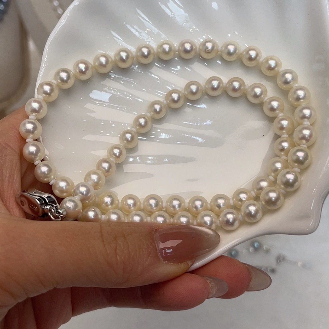 海水珍珠颈饰银S925镶嵌