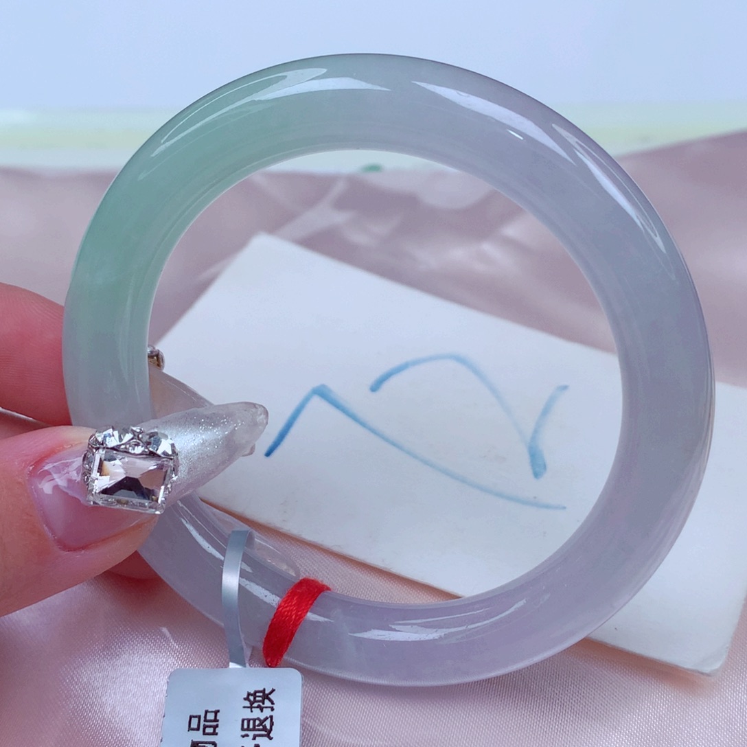 翡翠手镯未镶嵌天然缅甸翡翠A货手镯